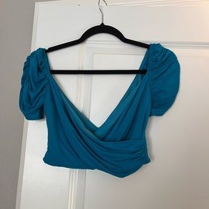 superdown | Blue Crop Top | XS